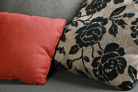 Detail of the sofa in the stylish roomの写真素材