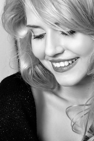 Portrait of attractive beautiful young womanの写真素材
