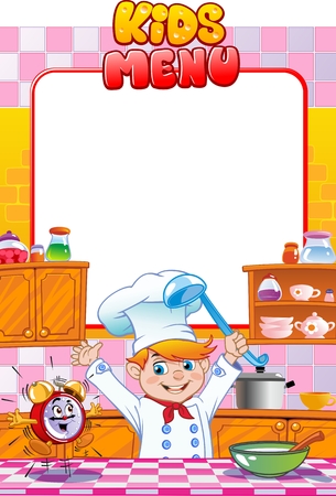 Kids menuのイラスト素材