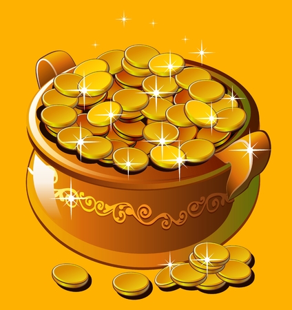 pot of goldのイラスト素材