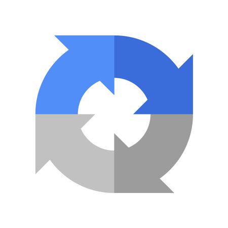 ReCaptcha icon on white background, vector