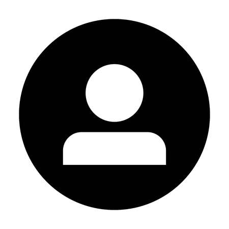 people icon. person icon. User Icon in trendy flat style isolated on black background, vectorのイラスト素材