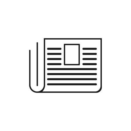 newspaper icon vectorのイラスト素材