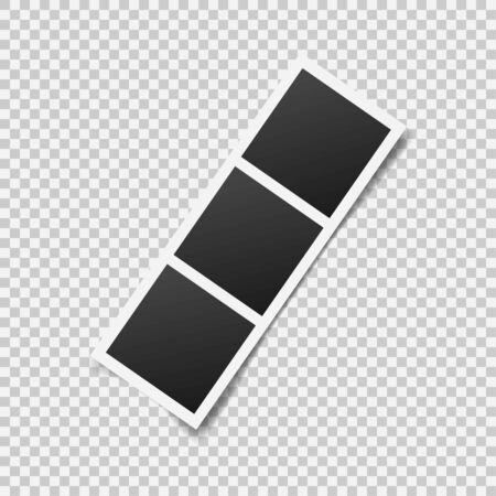 Photo frame template. Vintage frame. Isolated. Vector illustrationのイラスト素材