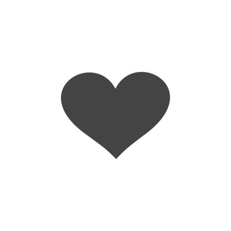 Flat Heart Love Icon Vector Illustrationのイラスト素材