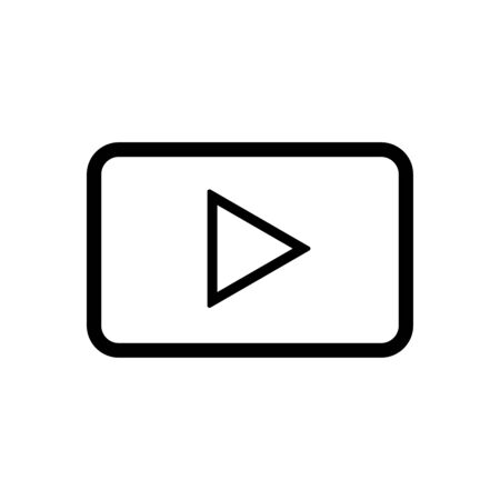 Play Media Button Symbol Logo Icon Vector illustrationのイラスト素材