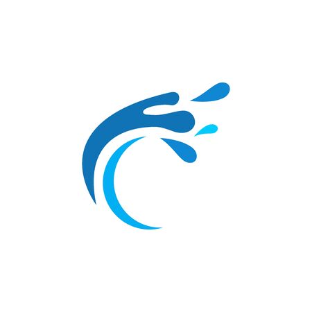 Water Splash Element Icon Vector illustrationのイラスト素材