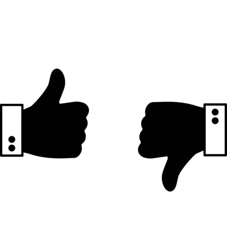 Like and Dislike icon  illustrationのイラスト素材