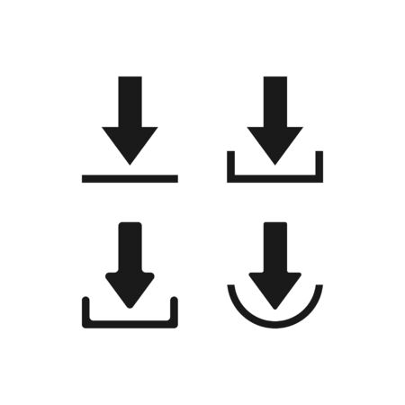 Download Icon Vector Illustration on white backgroundのイラスト素材