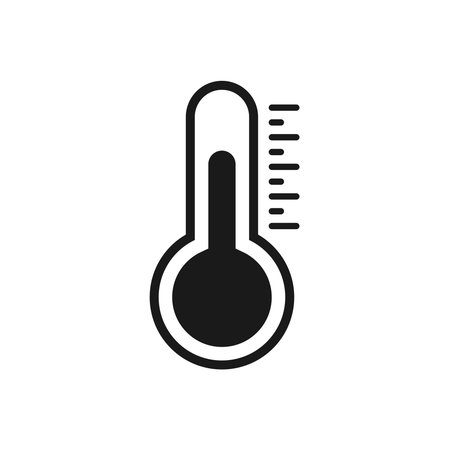 Temperature flat vector icon symbol, vector
