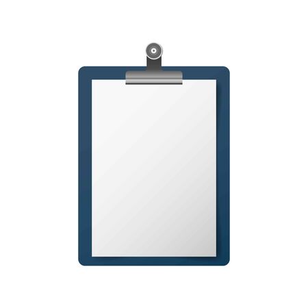 Folder with white sheet of paper, vectorのイラスト素材