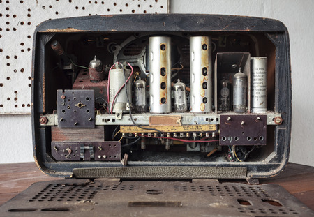 Vintage Radio Back tube Amplifierの写真素材
