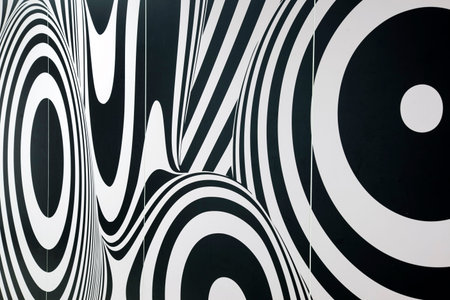 Abstract Black and White Background