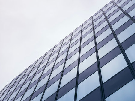 Architecture detail Modern Glass facade Pattern Background