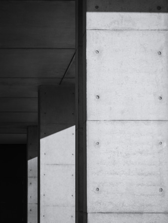 Architecture detail Modern structure Black and Whiteの写真素材