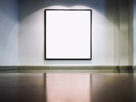 Blank Mock up Picture Frame on wall Home decoration