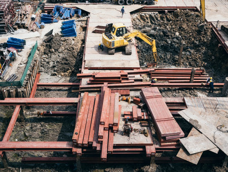 Construction site Architecture building Industrialの写真素材