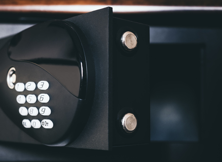 Safe lock code Password Pad number Protection Safety box bankの写真素材