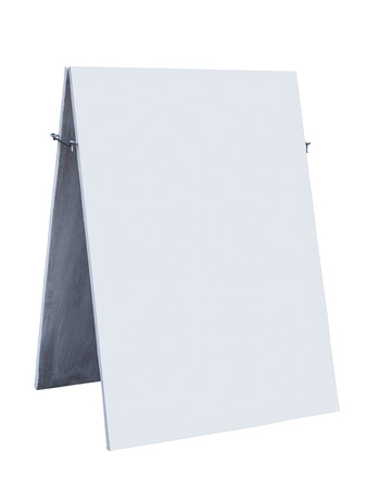 Mock up Wooden white sign board isolated shop decorationの写真素材