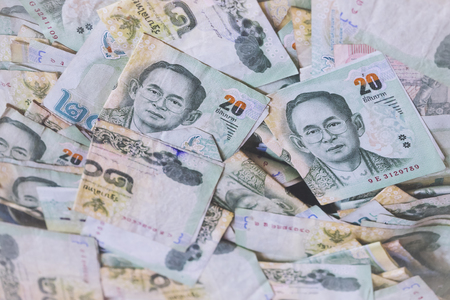 Thai Bank note Thai baht Thailand Money Currency の写真素材