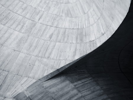 Architecture details wall curve Concrete cement abstract background の写真素材
