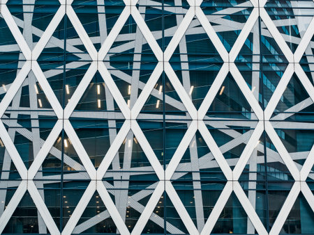 Architecture detail Steel Pattern design Facade Modern building Office Exterior