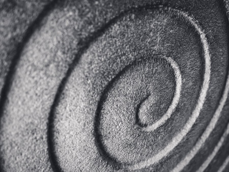 Architecture details Cement Texture Spiral carve Abstract background