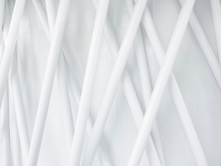 White Steel construction weaving structure Building Exterior Architecture details wall Textureの写真素材