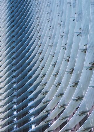 Architecture detail Modern Building Glass facade wall pattern Exteriorの写真素材
