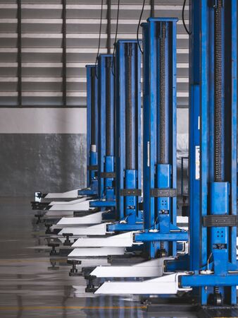 Car service Garage Auto repair station  lifting equipmentの写真素材