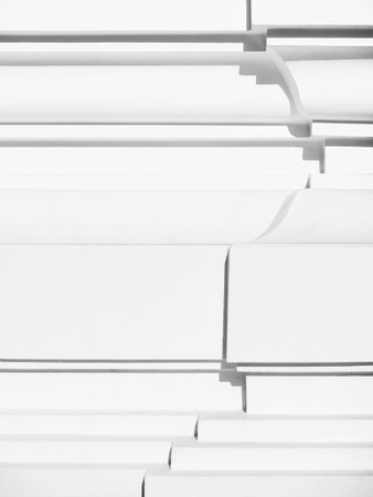 Architecture details Columns element shade and shadow White background