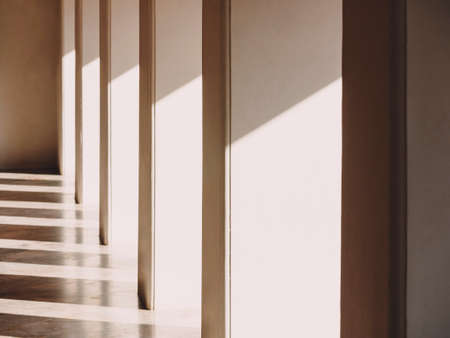 Architecture Details White Columns Shadow shade lightの写真素材