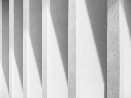 Architecture details White cement pattern Geometric Abstract background