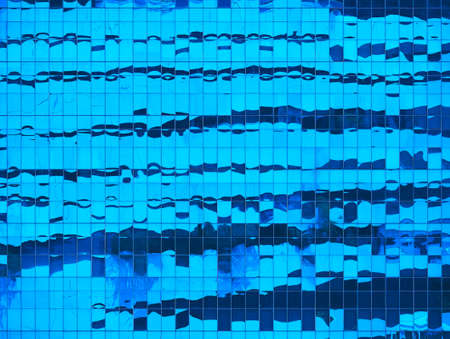 Glass Facade exterior Blue reflection Modern Architecture detailsの写真素材