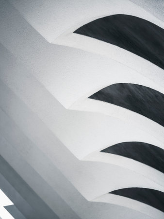 Architecture details Concrete wall pattern Geometric Abstract Background