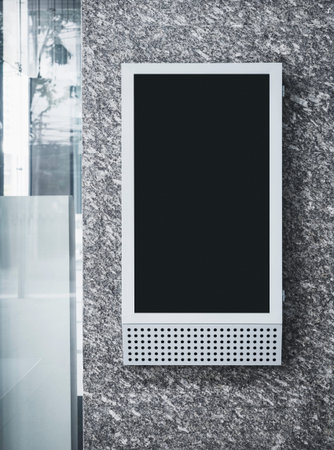 Mock up Digital frame Media Advertising Indoor Public building