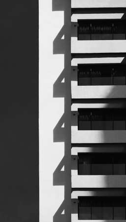 Building exterior Shade shadow Architecture detailsの写真素材