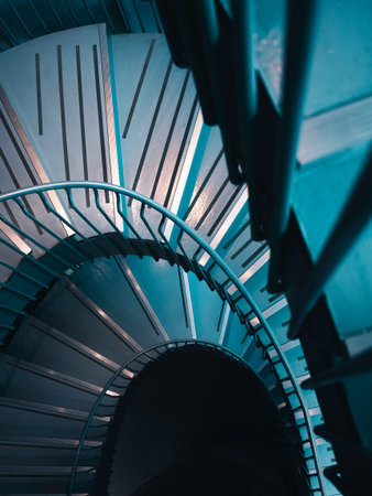 Stair step Modern building Interior perspective Architecture detailsの写真素材