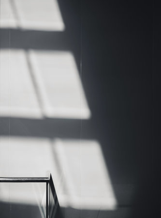 Architecture details Modern building Cement wall shade shadow Abstract background