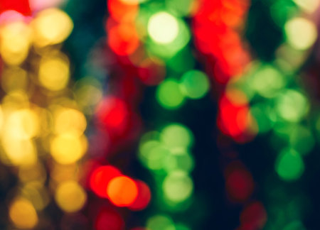 Blur light Christmas Bokeh Abstract background