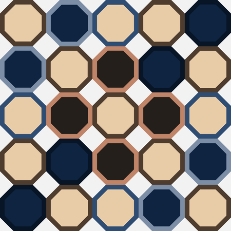 seamless geometry pattern, abstract geometric background,  vintage retro texture, hipster fashion designのイラスト素材