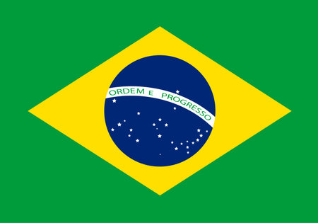 Vector colorful national brazilian flagのイラスト素材