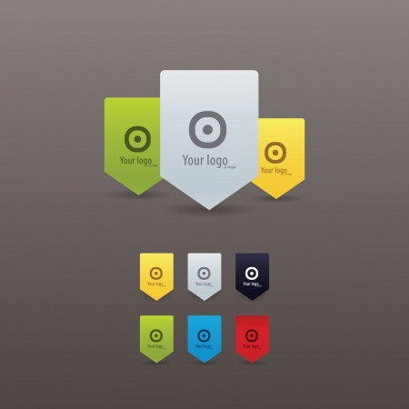 Minimalistic pointers with spaceのイラスト素材