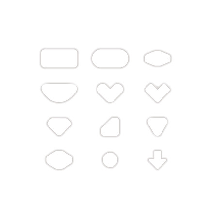 Pack of fabric iconsのイラスト素材