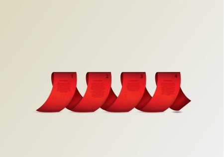 Colorfully twisted ribbonのイラスト素材