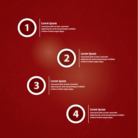 Vector label with presentation and space for your content. Modern, futuristic design. Foue labels, variants, choices. のイラスト素材