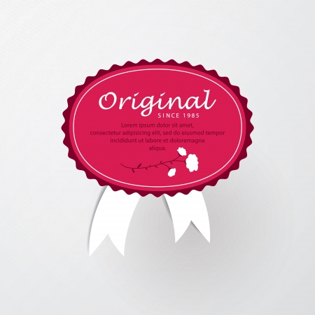 premium rating ribbonのイラスト素材