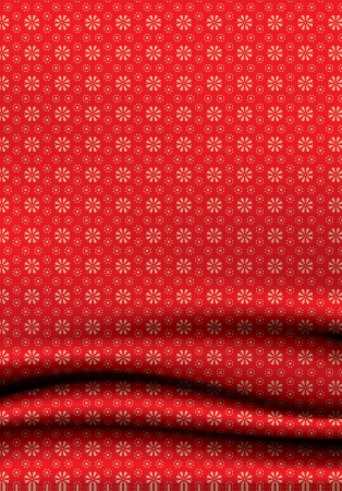 Soft vector drappery with ornate pattern. Creative vector background. Soft velvet cloth. Much space for your content. Decorative vintage wallpaper for your presentation.のイラスト素材