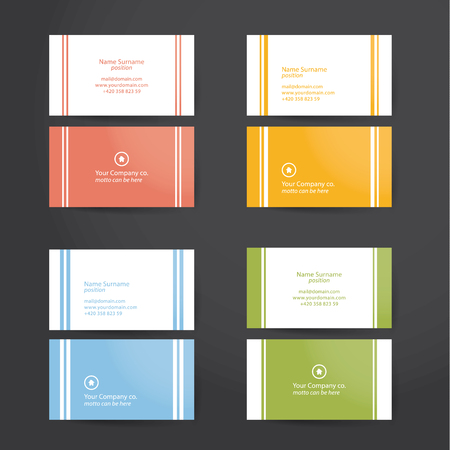 Pack of minimal business cards.のイラスト素材