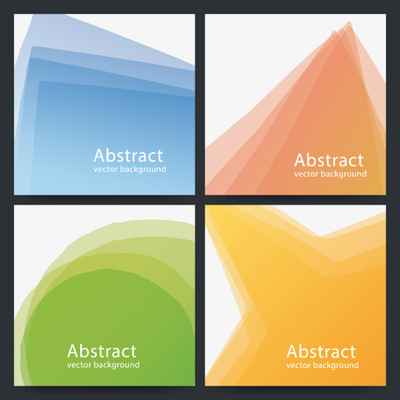 Vector abstract template. Modern creative design with place for your text. Geometrical colorful banner.のイラスト素材
